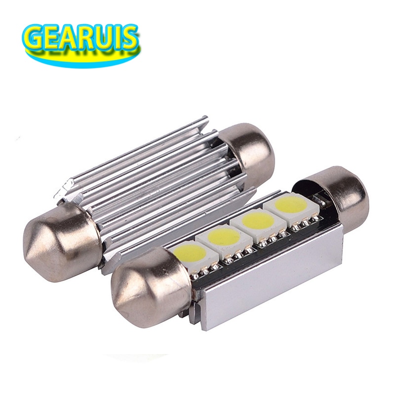 50 / canbus c5w    41mm/42mm 4 smd 5050 4smd led no error whte dc12v